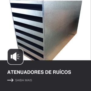 Atenuador de ruído para grupos geradores e sistemas de exaustão